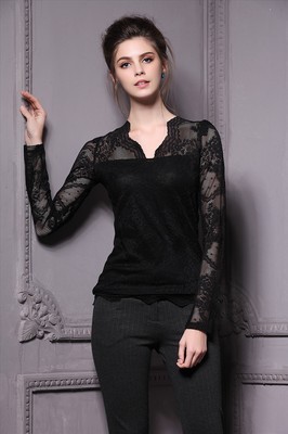 金衣國(guó)際 一站式歐洲站深圳精品女裝批發(fā)，秋冬打底衫與蕾絲衫領(lǐng)航時(shí)尚